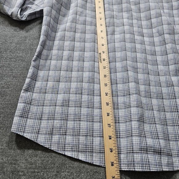 John Lennon Shirt Mens M Plaid Button Up LS Embroidery Hippie Boho Velvet Artsy - Picture 8 of 16